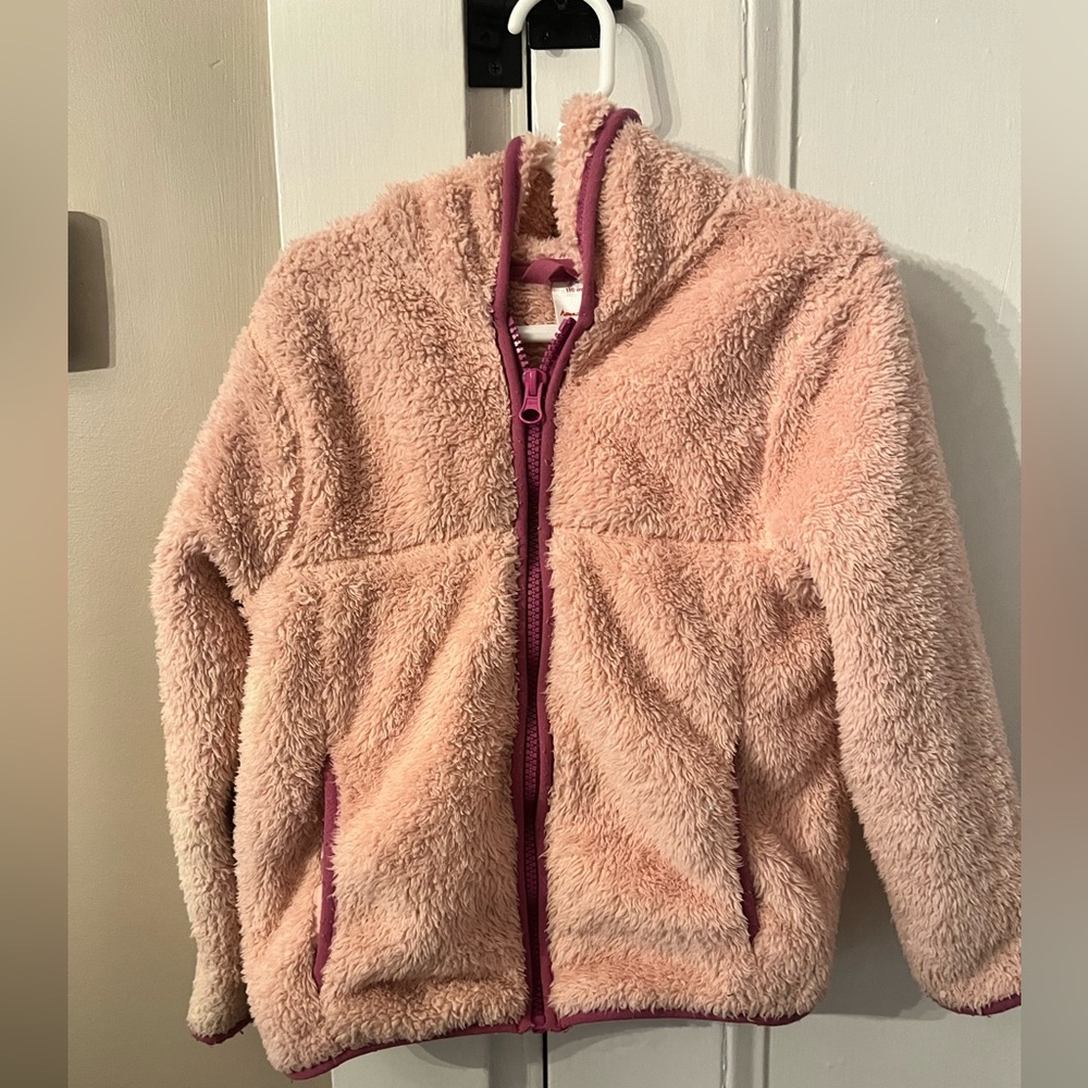 Hanna Andersson Pink Fleece Zip-Up